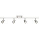 Lincoln 4 Light 120 Brushed Steel Track Ceiling Light